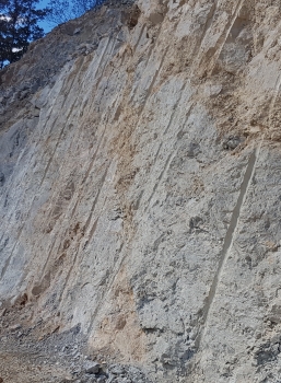 Road slope stabilization